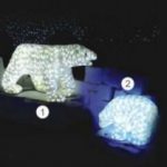 Lampu Lampion Akrilik Motif Beruang Salju 2 DY(2016)-3D016 H70cm x W120cm, H60cm x W120cm